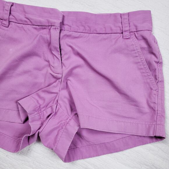 J.Crew Womens Classic Preppy Lilac/Lavender Purple Cuffed Chino Relaxed Short 6 - Picture 3 of 9